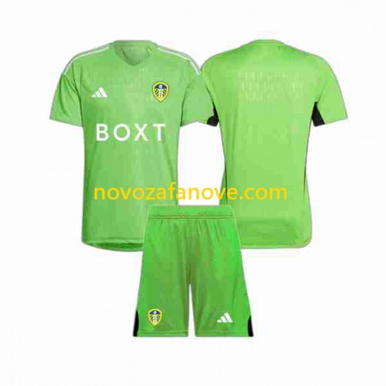 Nogometni Dres Leeds United Golmanski Dječji Domaći 2023-2024 Kratkih Rukava
