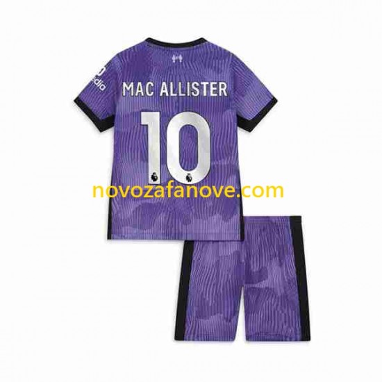 Nogometni Dres Liverpool Alexis Mac Allister 10 Dječji Treći 2023-2024 Kratkih Rukava