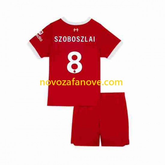 Nogometni Dres Liverpool Dominik Szoboszlai 8 Dječji Domaći 2023 Kratkih Rukava