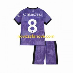 Nogometni Dres Liverpool Dominik Szoboszlai 8 Dječji Treći 2023 Kratkih Rukava