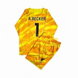 Nogometni Dres Liverpool A.Becker 1 Golmanski Dječji Treći 2023-2024 Dugim Rukavima