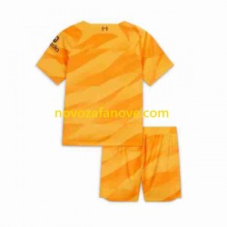 Nogometni Dres Liverpool Golmanski Dječji Treći 2023-2024 Kratkih Rukava