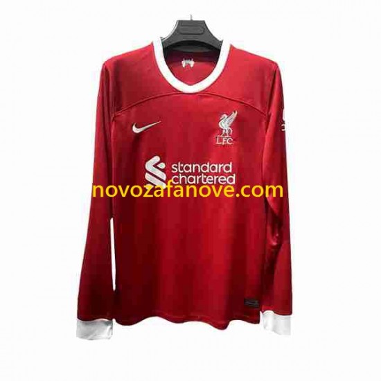 Nogometni Dres Liverpool Muški Domaći 2023-2024 Dugim Rukavima