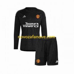 Nogometni Dres Manchester United Golmanski Dječji Treći 2023-2024 Dugim Rukavima