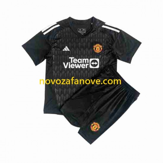 Nogometni Dres Manchester United Golmanski Dječji Treći 2023-2024 Kratkih Rukava