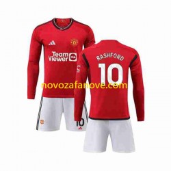 Nogometni Dres Manchester United Marcus Rashford 10 Dječji Domaći 2023-2024 Dugim Rukavima