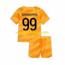 Nogometni Dres Paris Saint-Germain DONNARUMMA 99 Golmanski Dječji Gostujući 2023-2024 Kratkih Rukava