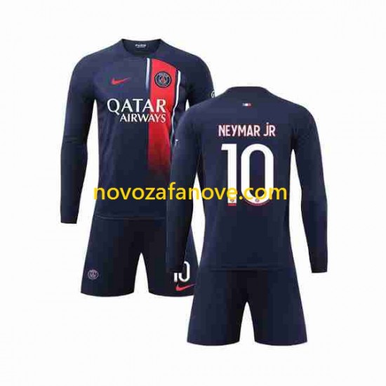 Nogometni Dres Paris Saint-Germain Neymar Jr 10 Dječji Domaći 2023-2024 Dugim Rukavima