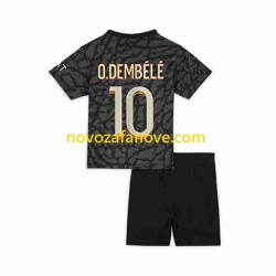 Nogometni Dres Paris Saint-Germain O.Dembele 10 Dječji Treći 2023-2024 Kratkih Rukava