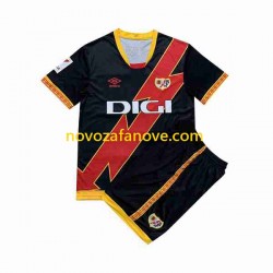 Nogometni Dres Rayo Vallecano Dječji Gostujući 2023-2024 Kratkih Rukava
