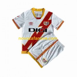 Nogometni Dres Rayo Vallecano Dječji Domaći 2023-2024 Kratkih Rukava