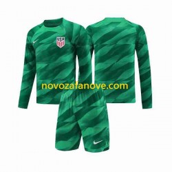 Nogometni Dres SAD Golmanski Dječji Domaći 2023-2024 Dugim Rukavima