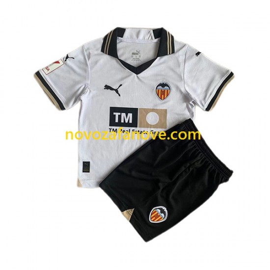 Nogometni Dres Valencia CF Dječji Domaći 2023-2024 Kratkih Rukava