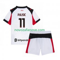 Nogometni Dres AC Milan Christian Pulisic 11 Dječji Gostujući 2025-2026 Kratkih Rukava