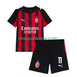 Nogometni Dres AC Milan Christian Pulisic 11 Dječji Domaći 2025-2026 Kratkih Rukava