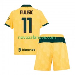 Nogometni Dres AC Milan Christian Pulisic 11 Dječji Treći 2025-2026 Kratkih Rukava