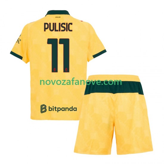 Nogometni Dres AC Milan Christian Pulisic 11 Dječji Treći 2025-2026 Kratkih Rukava
