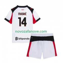 Nogometni Dres AC Milan Modrić Luca 14 Dječji Gostujući 2025-2026 Kratkih Rukava