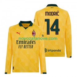 Nogometni Dres AC Milan Modrić Luca 14 Muški Treći 2025-2026 Dugim Rukavima