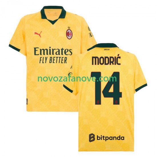 Nogometni Dres AC Milan Modrić Luca 14 Muški Treći 2025-2026 Kratkih Rukava