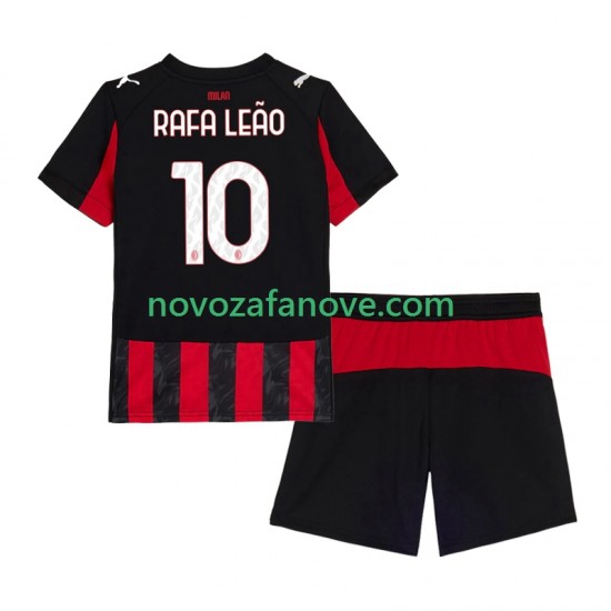 Nogometni Dres AC Milan Rafael Leao 10 Dječji Domaći 2025-2026 Kratkih Rukava
