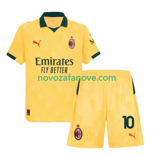 Nogometni Dres AC Milan Rafael Leao 10 Dječji Treći 2025-2026 Kratkih Rukava