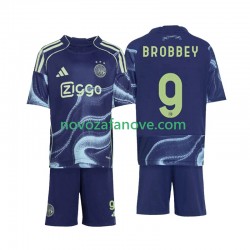 Nogometni Dres AFC Ajax Brian Brobbey 9 Dječji Gostujući 2025-2026 Kratkih Rukava