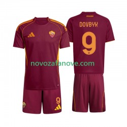 Nogometni Dres Roma Artem Dovbyk 9 Dječji Domaći 2025-2026 Kratkih Rukava