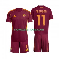 Nogometni Dres Roma Evan Ferguson 11 Dječji Domaći 2025-2026 Kratkih Rukava