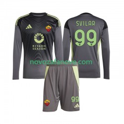 Nogometni Dres Roma Mile Svilar 99 Golmanski Dječji Domaći 2025-2026 Dugim Rukavima