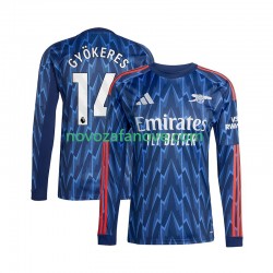 Nogometni Dres Arsenal Viktor Gyokeres 14 Muški Gostujući 2025-2026 Dugim Rukavima