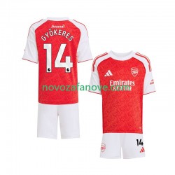 Nogometni Dres Arsenal Viktor Gyokeres 14 Dječji Domaći 2025-2026 Kratkih Rukava