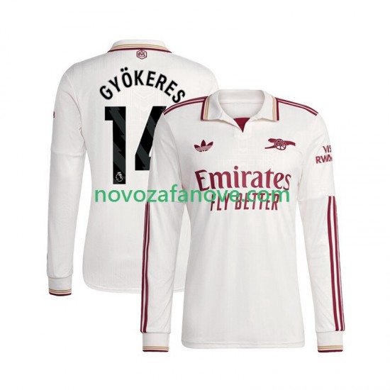 Nogometni Dres Arsenal Viktor Gyokeres 14 Muški Treći 2025-2026 Dugim Rukavima
