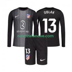 Nogometni Dres Atlético Madrid Jan Oblak 13 Golmanski Dječji Gostujući 2025-2026 Dugim Rukavima