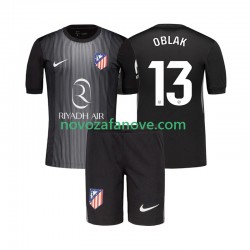 Nogometni Dres Atlético Madrid Jan Oblak 13 Golmanski Dječji Gostujući 2025-2026 Kratkih Rukava