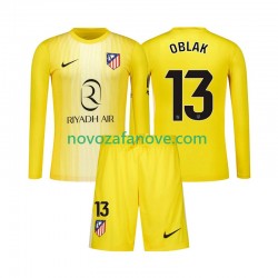 Nogometni Dres Atlético Madrid Jan Oblak 13 Golmanski Dječji Domaći 2025-2026 Dugim Rukavima