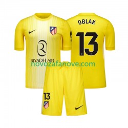 Nogometni Dres Atlético Madrid Jan Oblak 13 Golmanski Dječji Domaći 2025-2026 Kratkih Rukava