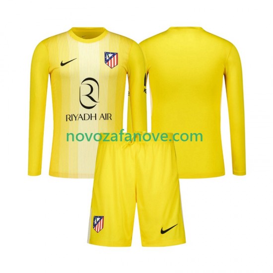Nogometni Dres Atlético Madrid Golmanski Dječji Domaći 2025-2026 Dugim Rukavima