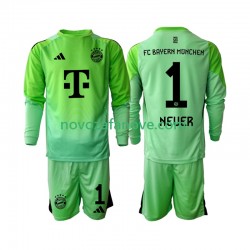 Nogometni Dres FC Bayern München Neuer 1 Golmanski Dječji Domaći 2025-2026 Dugim Rukavima