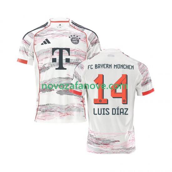 Nogometni Dres FC Bayern München Luis Diaz 14 Muški Gostujući 2025-2026 Kratkih Rukava
