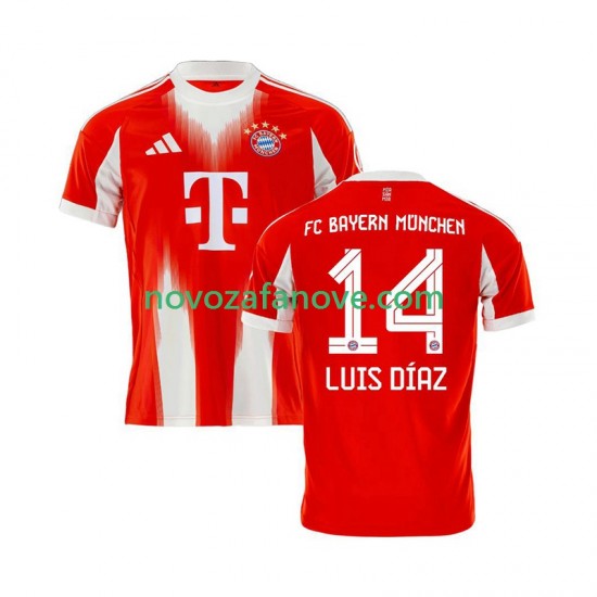 Nogometni Dres FC Bayern München Luis Diaz 14 Muški Domaći 2025-2026 Kratkih Rukava