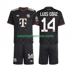 Nogometni Dres FC Bayern München Luis Diaz 14 Dječji Treći 2025-2026 Kratkih Rukava