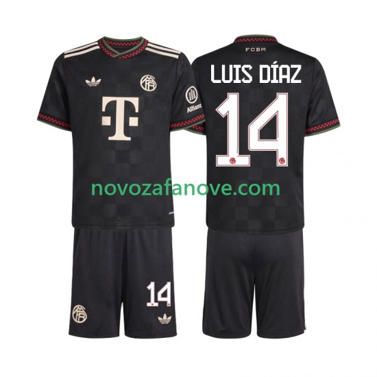 Nogometni Dres FC Bayern München Luis Diaz 14 Dječji Treći 2025-2026 Kratkih Rukava