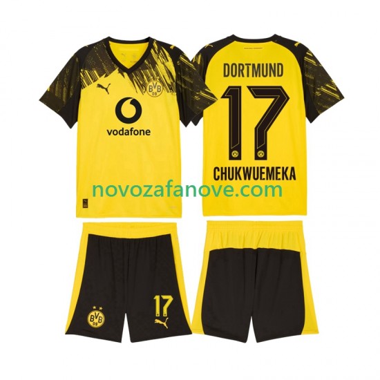 Nogometni Dres Borussia Dortmund Carney Chukwuemeka 17 Dječji Domaći 2025-2026 Kratkih Rukava