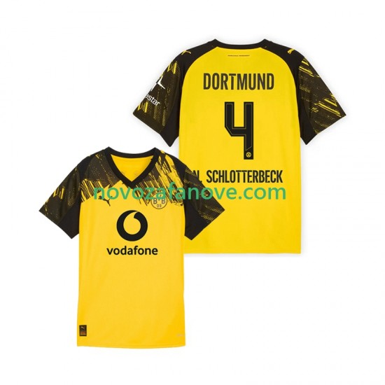 Nogometni Dres Borussia Dortmund Nico Schlotterbeck 4 Muški Domaći 2025-2026 Kratkih Rukava