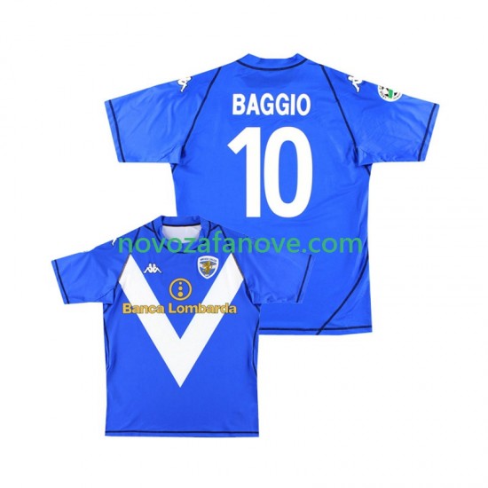 Nogometni Dres Brescia Calcio Baggio 10 2003 Retro Muški Domaći 2004 Kratkih Rukava