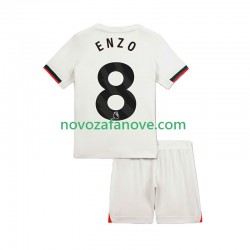 Nogometni Dres Chelsea Enzo Fernandez 8 Dječji Gostujući 2025-2026 Kratkih Rukava