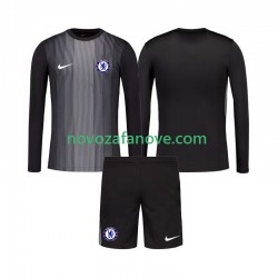 Nogometni Dres Chelsea Golmanski Dječji Domaći 2025-2026 Dugim Rukavima