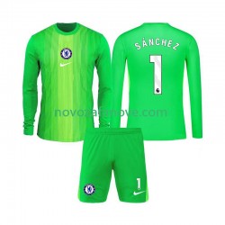 Nogometni Dres Chelsea Robert Sanchez 1 Golmanski Dječji Gostujući 2025-2026 Dugim Rukavima