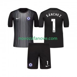 Nogometni Dres Chelsea Robert Sanchez 1 Golmanski Dječji Domaći 2025-2026 Kratkih Rukava